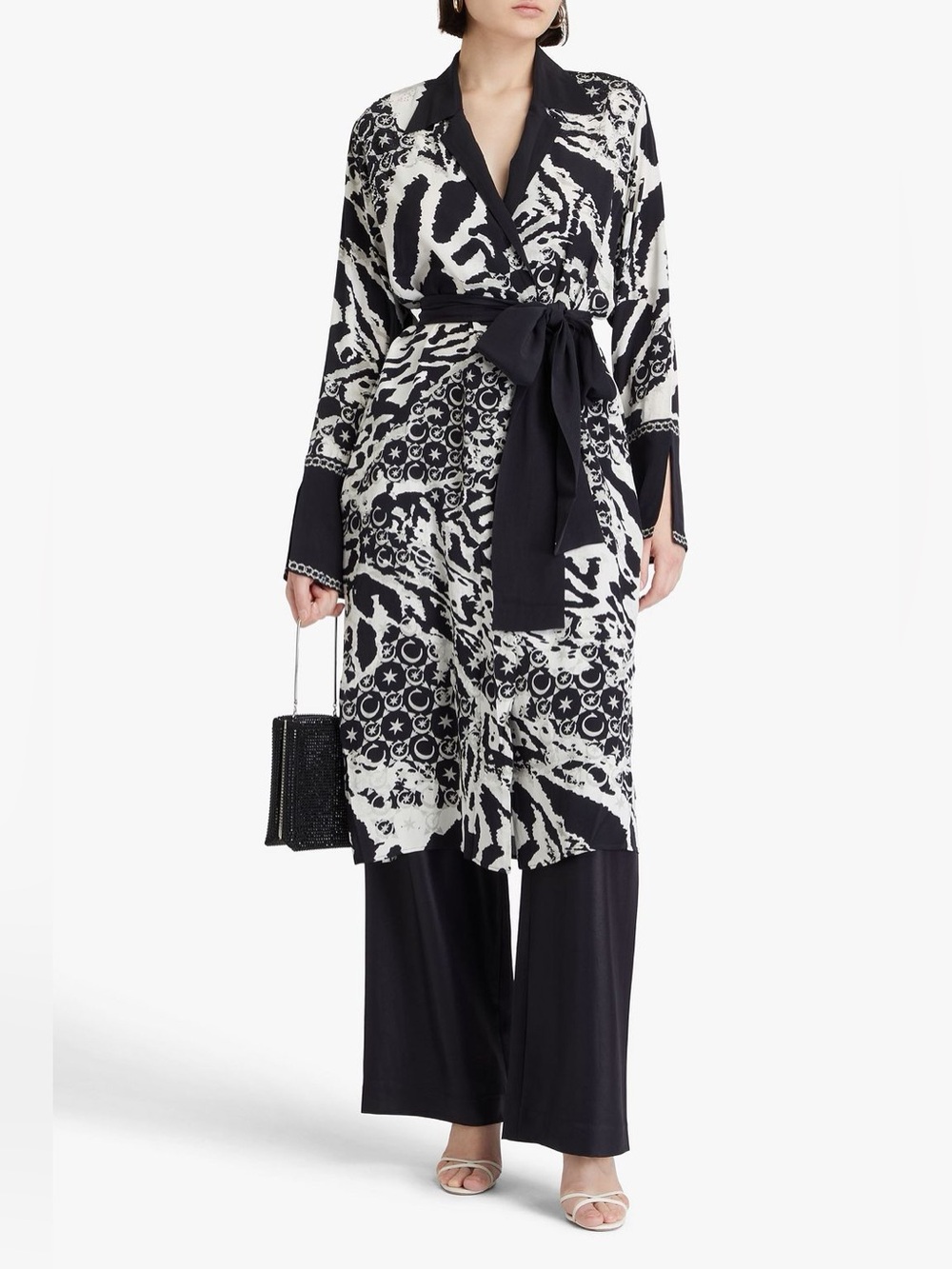CAMILLA Embellished printed silk crepe de chine coat - Picture 2 of 5